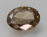 0.17 Carat Fancy Vivid Brown VS2 Oval Rose Cut Natural EARTH MINED Loose Diamond 4.19X3.33mm *360 REAL VIDEO & PICTURES