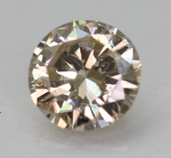 0.42 Carat Fancy Light Brown VS2 Round Brilliant Natural EARTH MINED Loose Diamond 5.02mm *360 REAL VIDEO & PICTURES