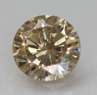 0.41 CARAT YELLOW BROWN SI1 ROUND BRILLIANT NATURAL EARTH MINED LOOSE DIAMOND 4.76MM *360 PROFESSIONAL VIDEO & PICTURES