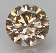 0.23 Carat Fancy Intense Yellowish Brown SI1 Round Brilliant Natural EARTH MINED Loose Diamond 3.86mm *360 VID & PICS