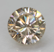 0.43 Carat Top Light Yellowish Brown VVS2 Round Brilliant Natural EARTH MINED Loose Diamond 4.82mm *360 VIDEO & PICTURES
