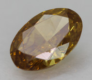 0.43 CARAT BROWN YELLOW SI1 OVAL NATURAL EARTH MINED LOOSE DIAMOND 6.16X4.04MM *360 PROFESSIONAL VIDEO & PICTURES