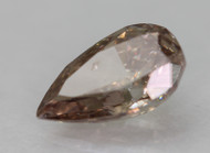 0.39 CARAT BROWN GRAY VS2 PEAR SHAPE NATURAL EARTH MINED LOOSE DIAMOND 6.22X3.52MM *360 PROFESSIONAL VIDEO & PICTURES