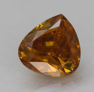 0.30 CARAT INTENSE ORANGE SI2 PEAR SHAPE NATURAL EARTH MINED LOOSE DIAMOND 4.61X4.40MM *360 REAL VIDEO & PICTURES