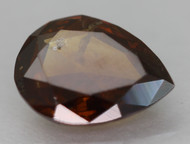 0.44 CARAT FANCY VIVID ORANGY BROWN PEAR ROSE CUT NATURAL EARTH MINED LOOSE DIAMOND 6.21X4.82MM *360 VIDEO & PICTURES