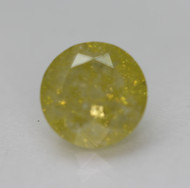 1.76 CARAT CANARY YELLOW ROUND BRILLIANT NATURAL EARTH MINED LOOSE DIAMOND 7.5MM *360 PROFESSIONAL VIDEO & PICTURES