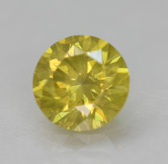 0.30 CARAT CANARY YELLOW VS2 ROUND BRILLIANT NATURAL EARTH MINED LOOSE DIAMOND 4.28MM *360 PROFESSIONAL VIDEO & PICTURES