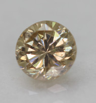 0.25 CARAT BROWN YELLOW VS2 ROUND BRILLIANT NATURAL EARTH MINED LOOSE DIAMOND 4.01MM *360 PROFESSIONAL VIDEO & PICTURES