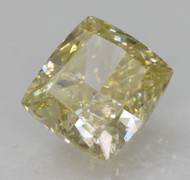 0.45 CARAT FANCY YELLOW SI1 CUSHION NATURAL EARTH MINED LOOSE DIAMOND 4.47X4.10MM *360 PROFESSIONAL VIDEO & PICTURES