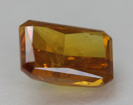 0.42 CARAT VIVID ORANGE SI2 RADIANT NATURAL EARTH MINED LOOSE DIAMOND 5.53X3.68MM *360 PROFESSIONAL VIDEO & PICTURES