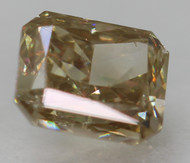 0.45 CARAT BROWN YELLOW SI1 RADIANT NATURAL EARTH MINED LOOSE DIAMOND 4.52X3.80MM *360 PROFESSIONAL VIDEO & PICTURES