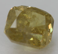 0.72 CARAT VIVID YELLOW SI3 CUSHION NATURAL EARTH MINED LOOSE DIAMOND 5.13X4.71MM *360 PROFESSIONAL VIDEO & PICTURES