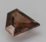 0.19 CARAT ORANGY BROWN SI2 DIAMOND SHAPE NATURAL EARTH MINED LOOSE DIAMOND 4.66X4.26MM *360 REAL VIDEO & PICTURES