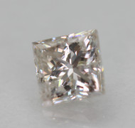 0.21 CARAT TOP TOP LIGHT BROWN VS1 PRINCESS NATURAL EARTH MINED LOOSE DIAMOND 3.29X3.12MM *REAL IS RARE. REAL IS DIAMOND