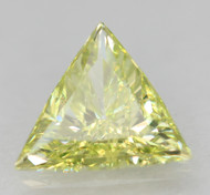 0.13 CARAT CANARY YELLOW VS2 TRIANGLE NATURAL EARTH MINED LOOSE DIAMOND 3.63X3.61MM *REAL IS RARE. REAL IS A DIAMOND