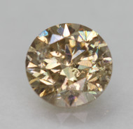 0.21 CARAT BROWN YELLOW SI1 ROUND BRILLIANT NATURAL EARTH MINED LOOSE DIAMOND 3.77MM *REAL IS RARE. REAL IS A DIAMOND