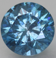 0.25 CARAT VIVID BLUE SI2 ROUND BRILLIANT NATURAL EARTH MINED LOOSE DIAMOND FOR RING 4MM *360 REAL VIDEO & PICTURES