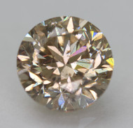 CERTIFIED 2.65 CARAT YELLOW BROWN VS1 ROUND BRILLIANT NATURAL EARTH MINED LOOSE DIAMOND 8.38MM  *360 REAL VIDEO & IMAGES