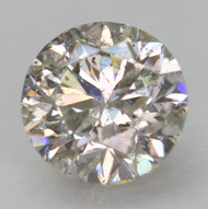 Certified 0.53 Carat H Color SI1 Round Brilliant Natural Earth Mined Loose Diamond For Ring 5.08mm  *360 VIDEO & IMAGES