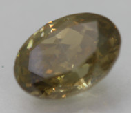 Certified 0.89 Carat Yellow Brown VS2 Oval Natural Earth Mined Loose Diamond 6.64X4.73mm  *360 REAL VIDEO & IMAGES