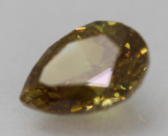 Certified 0.40 Carat Brown Yellow VS1 Pear Shape Natural Earth Mined Loose Diamond 5.51X3.84mm  *360 REAL VIDEO & IMAGES