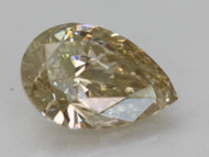 Certified 0.50 Carat Brown Yellow SI1 Pear Shape Natural Earth Mined Loose Diamond 6.55X4.55mm  *360 REAL VIDEO & IMAGES