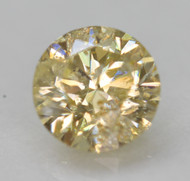 Certified 0.42 Carat Fancy Yellow SI2 Round Brilliant Natural Earth Mined Loose Diamond 4.71mm  *360 REAL VIDEO & IMAGES