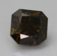 Certified 4.01 Carat Fancy Dark Brown SI2 Radiant Natural Earth Mined Loose Diamond 9.08X9.07mm  *360 VIDEO & PICS