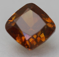 Certified 0.40 Carat Vivid Orange VS2 Cushion Natural Earth Mined Loose Diamond 4.13X4.06mm  *360 REAL VIDEO & IMAGES
