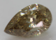 CERTIFIED 1.36 CARAT YELLOW BROWN SI2 PEAR SHAPE NATURAL EARTH MINED LOOSE DIAMOND 8.57X5.33MM  *360 REAL VIDEO & IMAGES