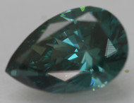CERTIFIED 0.50 CARAT VIVID BLUE VVS2 PEAR SHAPE NATURAL EARTH MINED LOOSE DIAMOND 6.44X4.34MM  *360 REAL VIDEO & IMAGES