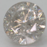 1.54 CARAT LIGHT SILVER ROUND BRILLIANT NATURAL EARTH MINED LOOSE DIAMOND FOR RING 7.2MM *360 REAL VIDEO & PICTURES