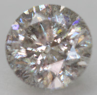 0.51 CARAT FANCY SILVER SI3 ROUND BRILLIANT NATURAL EARTH MINED LOOSE DIAMOND 5.01MM *360 PROFESSIONAL VIDEO & PICTURES