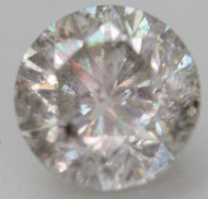 1.46 CARAT FANCY SILVER ROUND BRILLIANT NATURAL EARTH MINED LOOSE DIAMOND FOR RING 6.88MM *360 REAL VIDEO & PICTURES