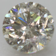 0.50 CARAT FANCY SILVER SI2 ROUND BRILLIANT NATURAL EARTH MINED LOOSE DIAMOND 4.94MM *360 PROFESSIONAL VIDEO & PICTURES