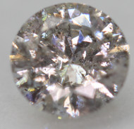 0.51 CARAT FANCY SILVER SI3 ROUND BRILLIANT NATURAL EARTH MINED LOOSE DIAMOND 5.16MM *360 PROFESSIONAL VIDEO & PICTURES