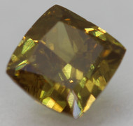 0.38 Carat Yellow Green SI1 Cushion Natural EARTH MINED Loose Diamond 4.03X3.95mm *360 PROFESSIONAL VIDEO & PICTURES