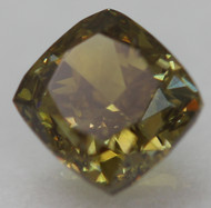 0.50 Carat Yellow Brown VS2 Cushion Natural EARTH MINED Loose Diamond 4.32X4.07mm *360 PROFESSIONAL VIDEO & PICTURES