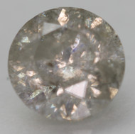 1.04 CARAT LIGHT SILVER ROUND BRILLIANT NATURAL EARTH MINED LOOSE DIAMOND FOR RING 6.1MM *360 REAL VIDEO & PICTURES