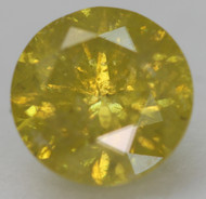 0.97 CARAT CANARY YELLOW ROUND BRILLIANT NATURAL EARTH MINED LOOSE DIAMOND FOR RING 6.16MM *360 REAL VIDEO & PICTURES