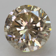 0.46 CARAT LIGHT BROWN SI2 ROUND BRILLIANT NATURAL EARTH MINED LOOSE DIAMOND 4.74MM *360 PROFESSIONAL VIDEO & PICTURES