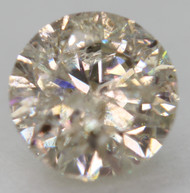 0.56 CARAT TOP LIGHT BROWN ROUND BRILLIANT NATURAL EARTH MINED LOOSE DIAMOND FOR RING 5.06MM *360 REAL VIDEO & PICTURES