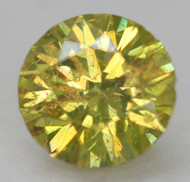 0.62 CARAT CANARY YELLOW SI1 ROUND BRILLIANT NATURAL EARTH MINED LOOSE DIAMOND FOR RING 5.66MM *360 VIDEO & PICTURES