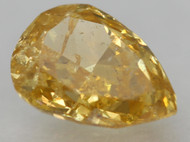 0.27 Carat Fancy Orange SI3 Pear Shape Natural EARTH MINED Loose Diamond 4.91X3.51mm *360 PROFESSIONAL VIDEO & PICTURES