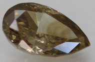 0.43 Carat Yellow Brown SI1 Pear Shape Natural EARTH MINED Loose Diamond 6.09X3.83mm *360 PROFESSIONAL VIDEO & PICTURES