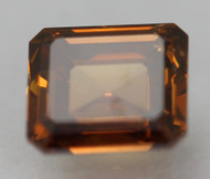 0.26 Carat Orangy Brown VS2 Emerald Natural EARTH MINED Loose Diamond 3.82X3.51mm *360 PROFESSIONAL VIDEO & PICTURES