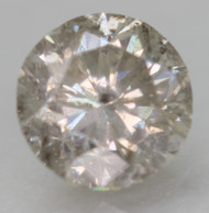 0.42 Carat Light Gray Round Brilliant Natural Earth Mined Loose Diamond For Ring 4.65mm *360 REAL VIDEO & PICTURES