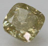 0.32 Carat Fancy Yellow SI3 Cushion Natural EARTH MINED Loose Diamond 3.76X3.71mm *360 PROFESSIONAL VIDEO & PICTURES