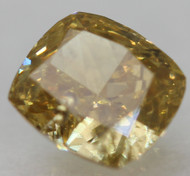 0.28 Carat Fancy Vivid Yellow SI2 Cushion Natural EARTH MINED Loose Diamond 4.01X3.63mm *360 REAL VIDEO & PICTURES