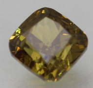 0.30 Carat Green Brown SI1 Cushion Natural EARTH MINED Loose Diamond 3.55X3.46mm *360 PROFESSIONAL VIDEO & PICTURES